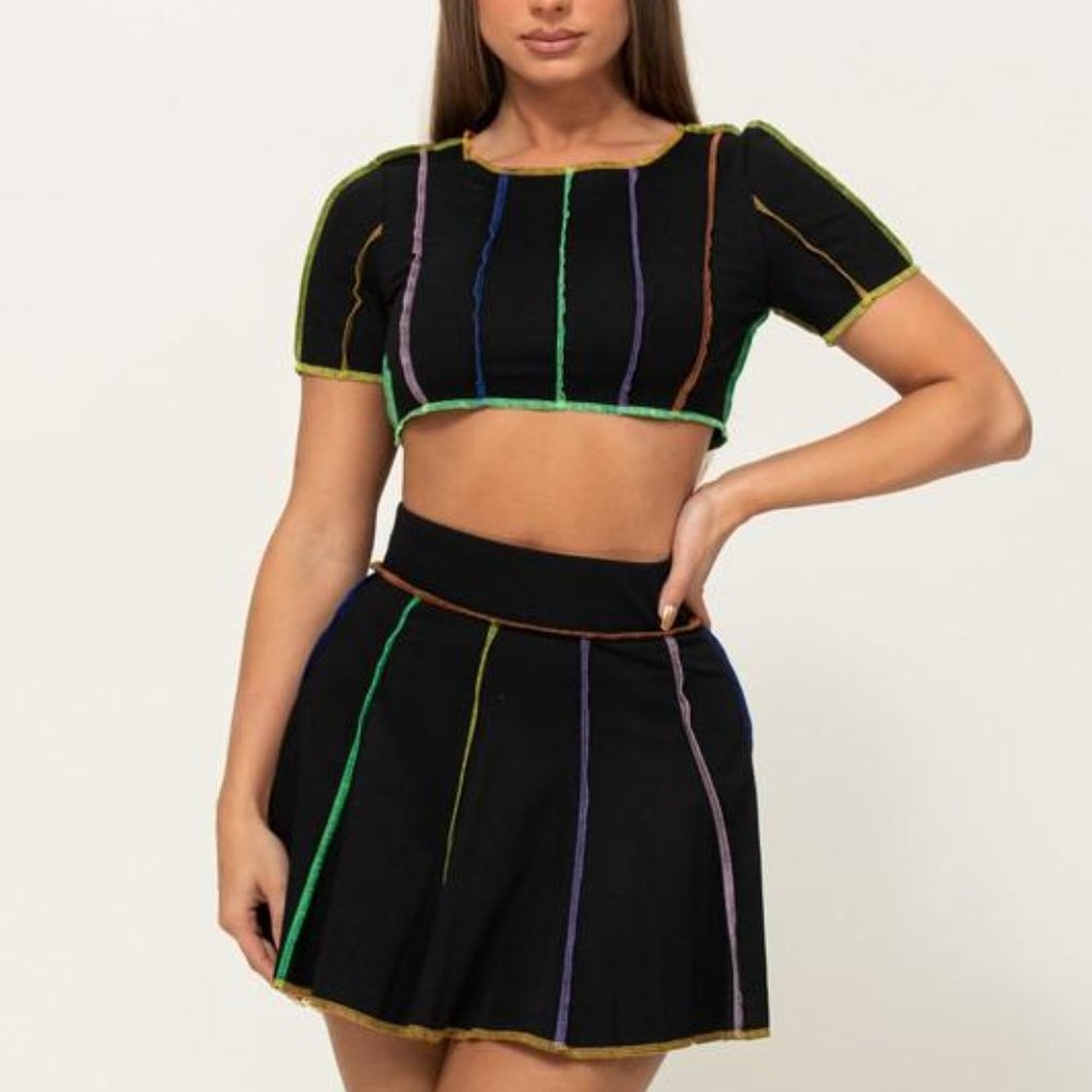 Pull Up Boy Tennis Skirt Set
